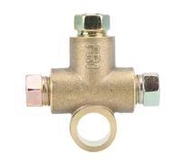 Brake Pipe Car Brake Hoses 3 Way T Shape Brake Tee with 3 Male Nuts Short Union M10 3/16in Pipe 10mm Car