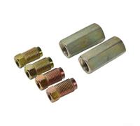 Brake Pipe Kit, for 2 Way Female Connector With 4 for m10 10mm Male Nuts | And 3/16 Inch Union, Metal Brake Line Fitting Set For Inverted Bell Mouth, Quality Automotive Brake Hose Repair Parts