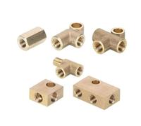 Brake Pipe Line Extension Brass Connector Joint 2 3 4 Ways T Block