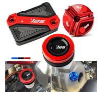 Brake pump Cover For YZF R125 YZFR125 2008-2023 Motorcycle Cylinder Cover Front Rear Brake Fluid Reservoir Cap Oil Filler Cap