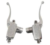 Brake Pump Master Cylinder Levers | for Suzuki for intruder 800 1400 1500 | for boulevard C90 S50 S83 | for honda VTX 1800 | for m10 Thread Silver Finish Pair