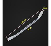 Brake Regulator Removal Pry Bar - Flat-Tip Steel Automotive Hand Tool for Brake Adjustment, 228mm Long / 195mm Short, Carbon Steel, Silver,(Short)