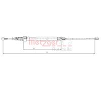METZGER 10.7509 Handbrake cable