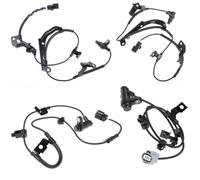 Brake Sensor ABS Compatible With Mitsubishi For L200 For Triton 2011 2012 2013 2014 2015 2016 4670A595 4670A596 ABS Wheel Speed Sensor Front Rear Left Right(4 pcs)