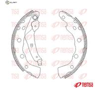 REMSA REAR BRAKE SHOE 405900 FOR MITSUBISHI