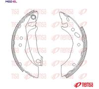 REMSA 4507.00 Brake Shoe Set