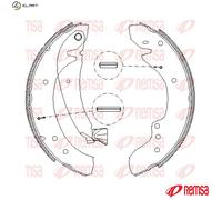 REMSA 4718.00 Brake Shoe Set