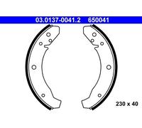 ATE Brake Shoe Set 03.0137-0041.2 – Fits VW, Porsche, Kaefer Safari 924