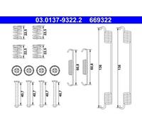 ATE 03.0137-9322.2 Brake shoe fitting kit