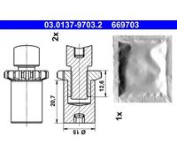 Brake shoe repair kit 03.0137-9703.2 ATE for MERCEDES-BENZ MAYBACH