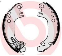Brembo Brake Shoe Set S 61 513 for Citroën AX (ZA-) 1.4 1991–1996 – Rear