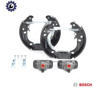Bosch Brake Shoe Set Axle Kit fits Fiat Panda 2003 on 1.1 1.2 1.3