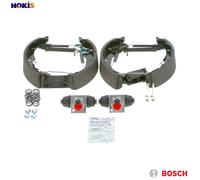 Bosch KS630 Kit Super Pro - Rear drum brake kit - 1 pre-assembled set, 2 wheel brake cylinders, 4 brake shoes