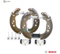Bosch KS647 Kit Super Pro - Rear drum brake kit - 1 pre-assembled set, 2 wheel brake cylinders, 4 brake shoes