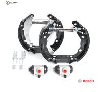 Bosch KS679 Kit Super Pro - Rear drum brake kit - 1 pre-assembled set, 2 wheel brake cylinders, 4 brake shoes
