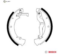 BRAKE SHOE SET 0 986 487 312 FOR VW CARAVELLE/EUROVAN/IV/Bus/TRANSPORTER/Mk 2.0L