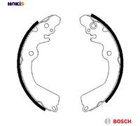 BRAKE SHOE SET 0 986 487 451 FOR MITSUBISHI SPACE/STAR/MPV CARISMA ETERNA/IV