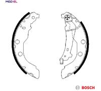 Brake shoes 0 986 487 549 BOSCH for PEUGEOT 406 406 Estate