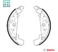 BRAKE SHOE SET 0 986 487 643 FOR LAND ROVER FREELANDER/Soft/Top/SUV 1.8L 4cyl