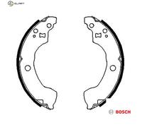 For Nissan Primera Brake Shoes Set Bosch 0986487691 Premium Graded 1996-2000