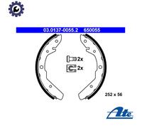Brake shoes 03.0137-0055.2 ATE for VW TRANSPORTER Mk II Bus