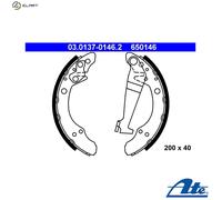 BRAKE SHOE SET 03.0137-0146.2 FOR AUDI YV 1.6L PV/DS/JV/SF 1.8L 4cyl COUPE 2.1L