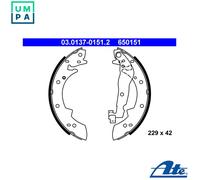 BRAKE SHOE SET 03.0137-0151.2 FOR RENAULT SAFRANE//I BMW J8S 760 2.1L 4cyl 1.8L