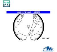 ATE 03.0137-0166.2 Brake Shoe Set
