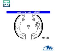 Brake shoes 03.0137-0195.2 ATE for CITROËN PEUGEOT