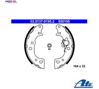 Brake shoes 03.0137-0195.2 ATE for CITROËN PEUGEOT