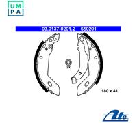 BRAKE SHOE SET 03.0137-0201.2 FOR RENAULT 11 ENCORE 19/II/Mk/Chamade/ 1.8L 4cyl
