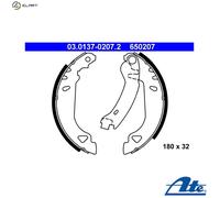 ATE 03.0137-0207.2 Brake Shoe Set Rear for Punto Tipo Tempra Dedra Y Delta