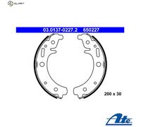 Brake shoes 03.0137-0227.2 ATE for TRABANT P 601 P 601 Universal P 601 Tramp