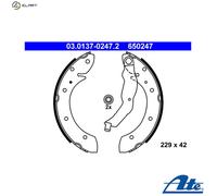 ATE 03.0137-0247.2 Brake Shoe Set