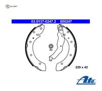 BRAKE SHOE SET 03.0137-0247.2 FOR BMW M41D17 1.7L M43B18 M40B18 1.8L M43B16 1.6L