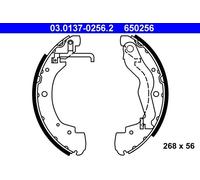 ATE 03.0137-0256.2 Brake Shoe Set
