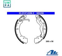 ATE Brake Shoe Set 03.0137-0256.2 - Rear, fits VW Transporter/Caravelle Mk IV