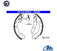ATE 03.0137-0259.2 Brake Shoe Set