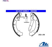 ATE 03.0137-0259.2 Brake Shoe Set