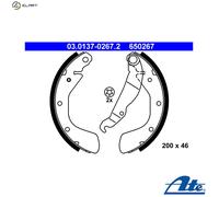 ATE 03.0137-0267.2 Brake Shoe Set