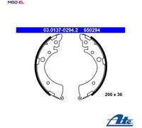 BRAKE SHOE SET 03.0137-0294.2 FOR HONDA INTEGRA/SJ/VI CIVIC/VII/FERIO/MK 1.7L