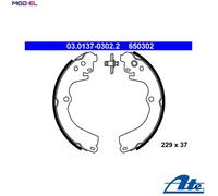 BRAKE SHOE SET 03.0137-0302.2 FOR SUBARU LEGACY/Mk/II/Station/Wagon/ LIBERTY