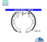 BRAKE SHOE SET 03.0137-0318.2 FOR TOYOTA RAV/4/I//II/SUV/Mk/Cabrio CAMRY 1.8L