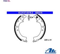 ATE 03.0137-0318.2 Brake Shoe Set