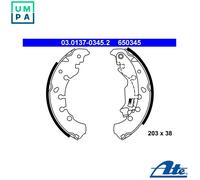 ATE 03.0137-0345.2 Brake Shoe Set for FIAT
