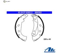 ATE 03.0137-0352.2 Brake Shoe Set