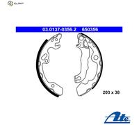 Brake shoe set ATE 03.0137-0356.2 for FORD FOCUS I (DAW, DBW) 1.4 1998-2004