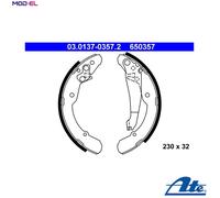 BRAKE SHOE SET 03.0137-0357.2 FOR SKODA OCTAVIA/Van/Combi ROOMSTER/Praktik VW