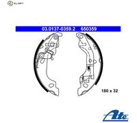 ATE 03.0137-0359.2 Brake Shoe Set