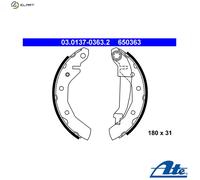 BRAKE SHOE SET 03.0137-0363.2 FOR CHEVROLET LA2/B10S1 1.0L 4cyl MATIZ